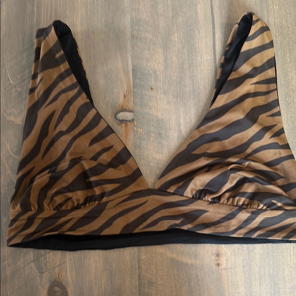 Tiger Print Women's bikini top